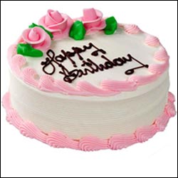 "Rosy pink Delight - 2kgs cake(Vanilla Flavour) - Click here to View more details about this Product